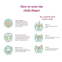 Tip n Topreg; Cloth Diapers for Babies Reusable and Adjustable (2 diapers + 4 inserts)-thumb2