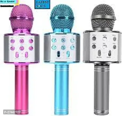 Modern Wireless Bluetooth Microphone with Speaker, Assorted, Pack of 1-thumb4