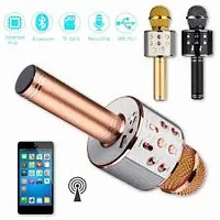 Modern Wireless Bluetooth Microphone with Speaker, Assorted, Pack of 1-thumb1