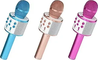 Modern Wireless Bluetooth Microphone with Speaker, Assorted, Pack of 1-thumb1