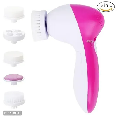 5 in 1 Face Facial Exfoliator Electric Handheld Massage ( PACK OF 1 )-thumb0