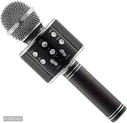WS-858 Bluetooth Karaoke Wireless Microphone Condenser with Stand and Audio Recording Mic PACK OF 1-thumb0