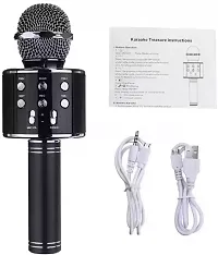 WS-858 Bluetooth Karaoke Wireless Microphone Condenser with Stand and Audio Recording Mic PACK OF 1-thumb3