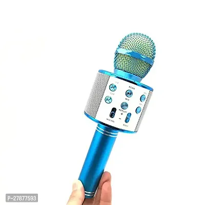 WS-858 Audio Recording Bluetooth Speaker for Karaoke Mic with Speaker  Radio Mic PACK OF 1-thumb0