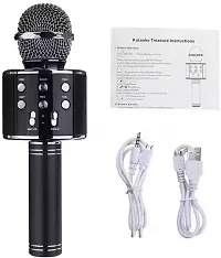 WS-858 Audio Recording Bluetooth Speaker for Karaoke Mic with Speaker  Radio Mic PACK OF 1-thumb1
