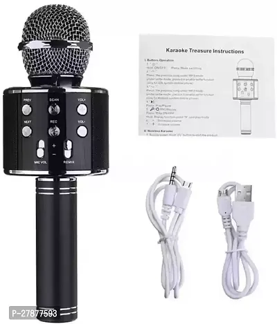 WS-858 Audio Recording Bluetooth Speaker for Karaoke Mic with Speaker  Radio Mic PACK OF 1-thumb2