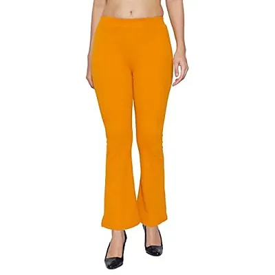 Buy Tokyo Talkies OrangePeach Jacquard Bootcut Trouser for Women Online at  Rs559  Ketch