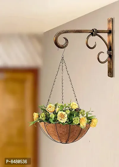 Trendy Handicrafy Metal Plant Hanger Wall Hanging Plant Hook For Bird Feeders Planters Lanterns Wind Chimes Hanging Baskets Ornaments String Lights Indoor Outdoor Balcony
