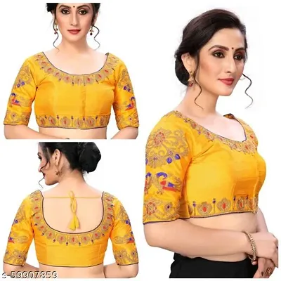 Classic  Art Silk Embroidered Blouses