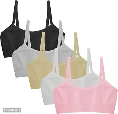 Womens Cotton Non Padded Non-Wired Full-Coverage Bra-Pack of 5-thumb0