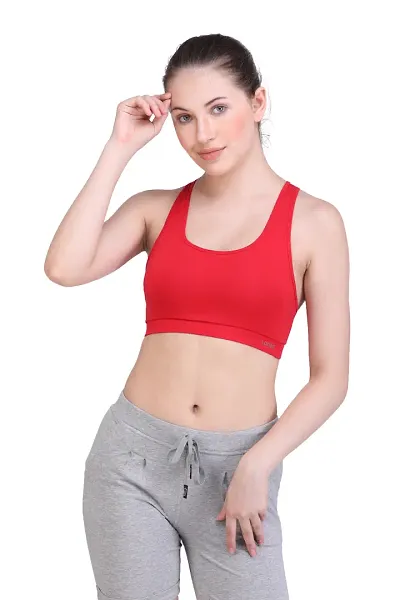 Stylish Solid Sports Bra For Women