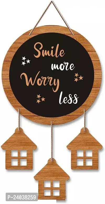 Wallfly Sweet Home Round Set Of 1 Wall Hanging Quotes For Home Decor, Wall Decoration And Gift Item - 16 Inch X 8 Inch-thumb0