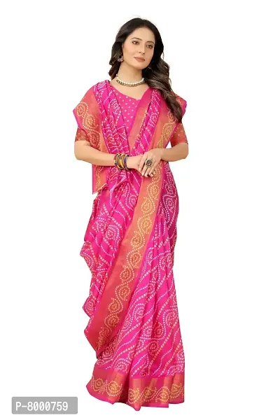 JULEE Women's Cotton Silk Printed Saree - Famous Rani-thumb2