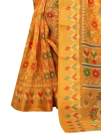 JULEE Women's Cotton Printed Saree Maitri Yellow-thumb3