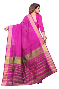 JULEE Women's Cotton Silk Woven Saree Mastani Weaving Pink-thumb1