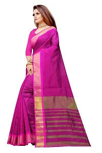 JULEE Women's Cotton Silk Woven Saree Mastani Weaving Pink-thumb2