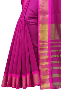 JULEE Women's Cotton Silk Woven Saree Mastani Weaving Pink-thumb3