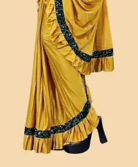 Womens Ready to Wear Lycra Squence Embroidered Saree-thumb3