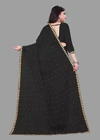 Womens Lycra Embroidered Saree-thumb4