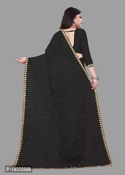 Womens Lycra Embroidered Saree-thumb5