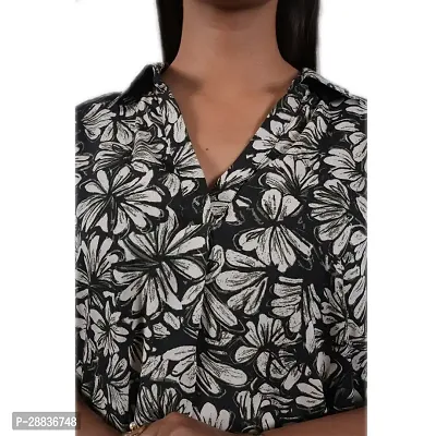 Stylish Women Casual Printed Shirt Dress-thumb4