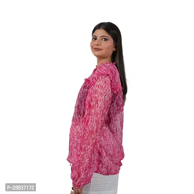 Stylish Women Casual Full Sleeve Printed Shirt-thumb3