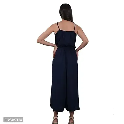 women's casual cotton sleeveless v neck jumpsuit-thumb3