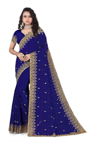 Heavy Embroidery saree