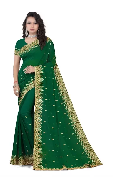 Heavy Embroidery saree