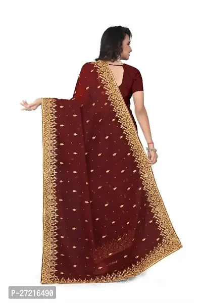 Heavy Embroidery saree-thumb2