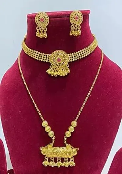 Gold Plated Alloy Combo Jewellery Sets