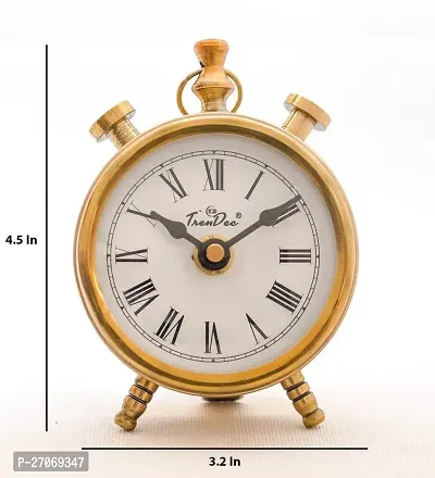 GOLD TABLE CLOCK 3 INCH-thumb2