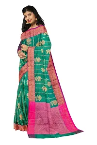 Stylish Banarasi Silk Zari Woven Design Saree with Blouse Piece-thumb1