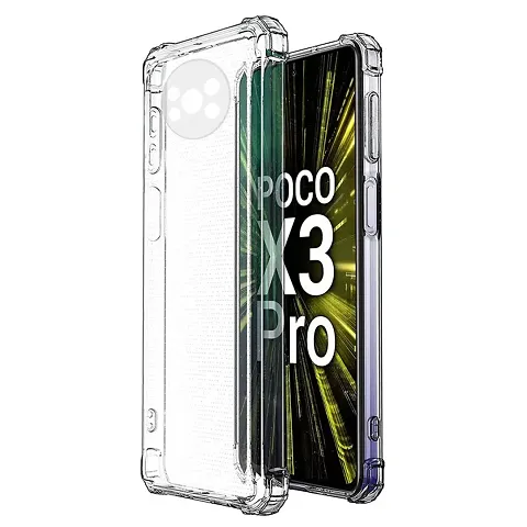 Transparent Mobile Back Cover for Poco X3