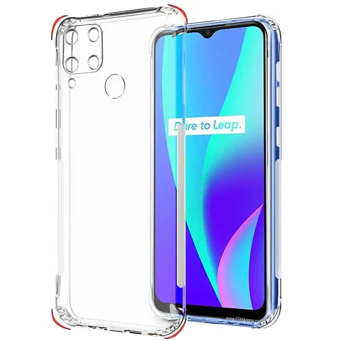 SSV Power? Realme C12 / Realme C15 Soft Silicone Shockproof Back Cover in Transparent for Realme C12 / C15