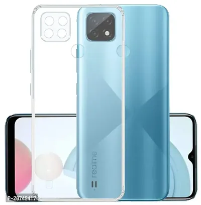 Transparent Mobile Back Cover for REALME C21-thumb0