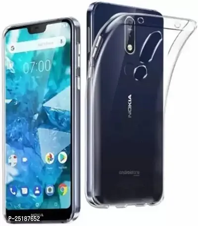 Gi Products Back Cover for Nokia 7.1 (Transparent, Grip Case, Pack of: 1-thumb0