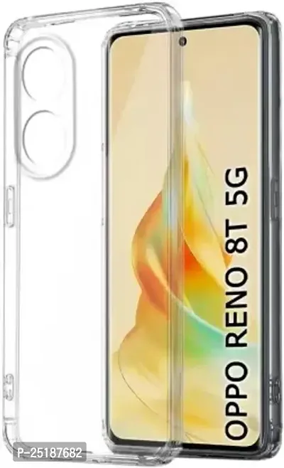 Gi Products Transparent Back Cover for Oppo Reno 8T 5G (Transparent, Grip Case, Pack of: 1)