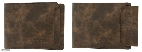 Stylish Brown Textured Artificial Leather Wallet (8 Card Slots)-thumb2