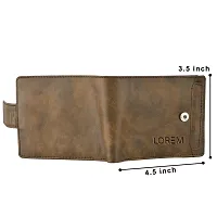 Stylish Brown Textured Artificial Leather Wallet For Men(7 Card Slots)-thumb3