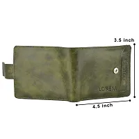 Stylish Olive Textured Artificial Leather Wallet For Men(7 Card Slots)-thumb3