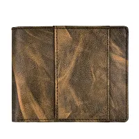 Stylish Tan Textured Artificial Leather Wallet For Men(5 Card Slots)-thumb1