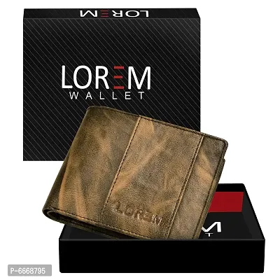 Stylish Tan Textured Artificial Leather Wallet For Men(5 Card Slots)