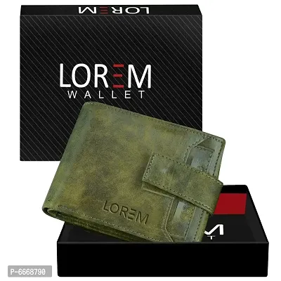 Stylish Olive Textured Artificial Leather Wallet For Men(7 Card Slots)-thumb0