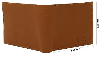 Stylish Brown Textured Artificial Leather Wallet For Men(9 Card Slots)-thumb3