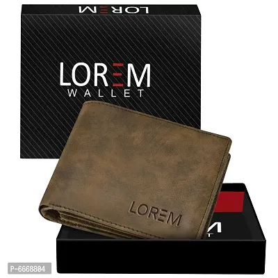 Stylish Brown Textured Artificial Leather Wallet For Men(11 Card Slots)