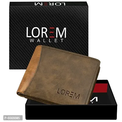 Stylish Brown Textured Artificial Leather Wallet For Men(7 Card Slots)