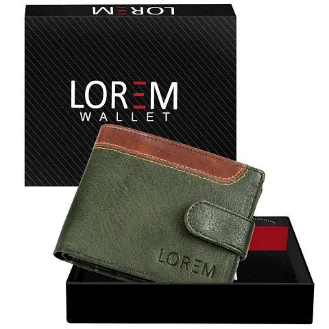 Stylish Brown-Tan Dual Color Bi-Fold Artificial Leather 5 ATM Card Slots Wallet For Men