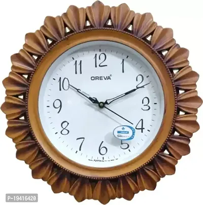 Amazon.com: Ajanta Quartz Step Movement 10 Inches Wall Clock for  Home(Fancy, Plastic, Brown) : Home & Kitchen