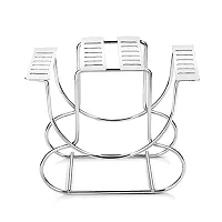 STRONGER STORE Cutlery Rack for Dining Table Stainless Steel | Cutlery Stand for Kitchen | Cutlery Holder (Square) (20 cm) (Holds 24 Spoons & Forks) (spoon & fork not included box) (Oval)-thumb3